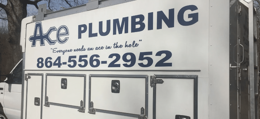 ace Plumbing van